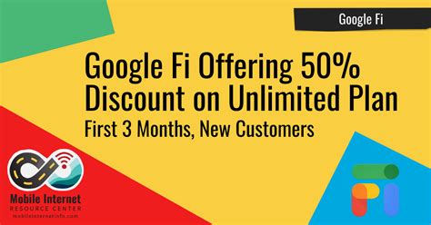are their discount for google fi